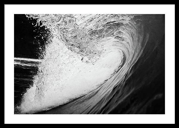 Tunnel Wave / Art Photo - Framed Print