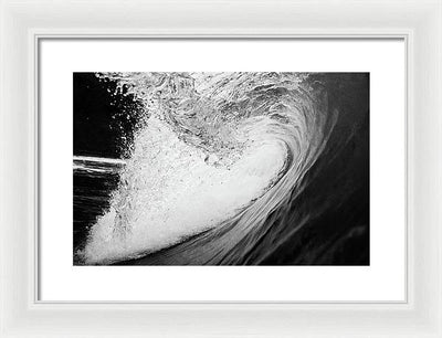 Tunnel Wave / Art Photo - Framed Print