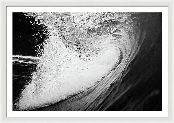 Tunnel Wave / Art Photo - Framed Print