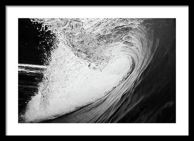 Tunnel Wave / Art Photo - Framed Print