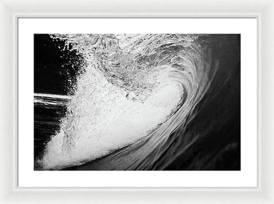 Tunnel Wave / Art Photo - Framed Print