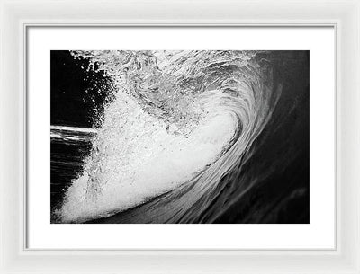 Tunnel Wave / Art Photo - Framed Print