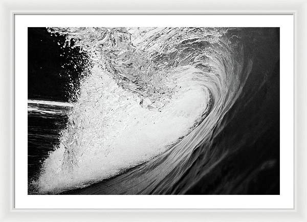 Tunnel Wave / Art Photo - Framed Print