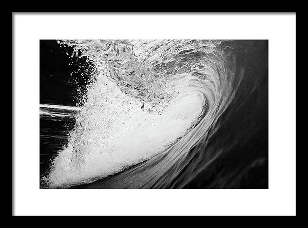 Tunnel Wave / Art Photo - Framed Print