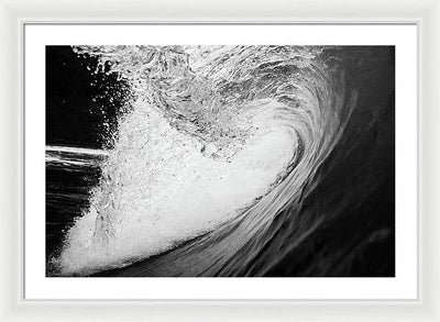 Tunnel Wave / Art Photo - Framed Print