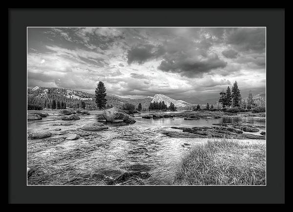 Tuolumne Rive, Yosemite National Park, California / Art Photo - Framed Print