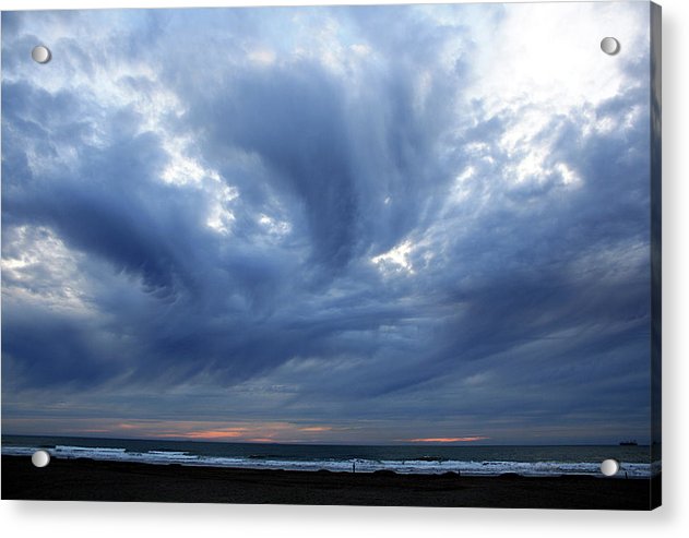 Turbulent Sky with some Mammatus Clouds / Art Photo - Acrylic Print