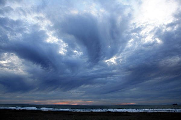 Turbulent Sky with some Mammatus Clouds / Art Photo - Art Print