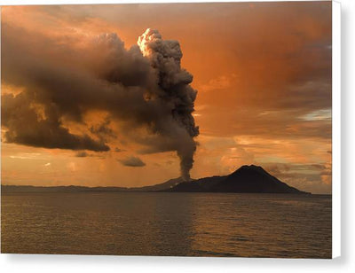 Tuvurvur Volcano / Art Photo - Canvas Print