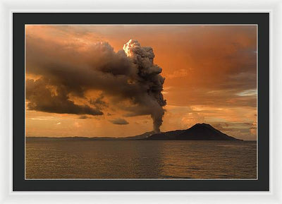 Tuvurvur Volcano / Art Photo - Framed Print