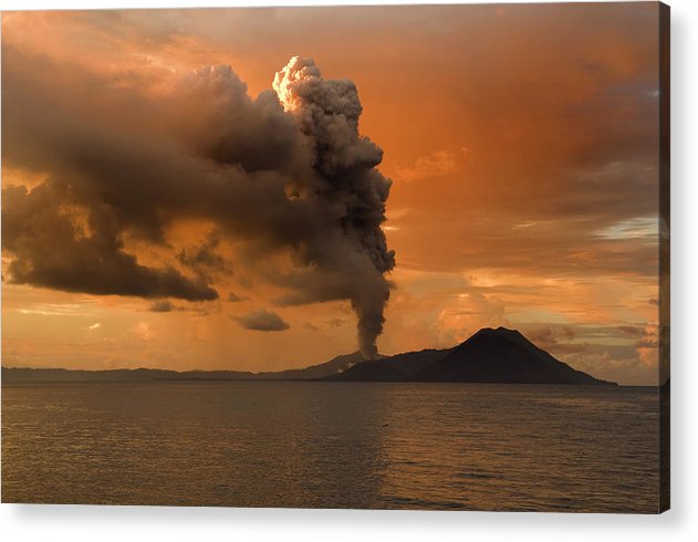 Tuvurvur Volcano / Art Photo - Acrylic Print