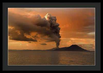 Tuvurvur Volcano / Art Photo - Framed Print