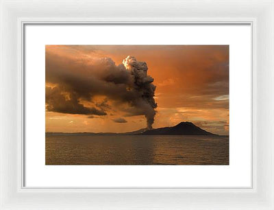 Tuvurvur Volcano / Art Photo - Framed Print