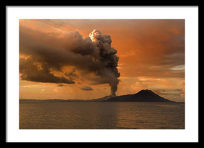 Tuvurvur Volcano / Art Photo - Framed Print