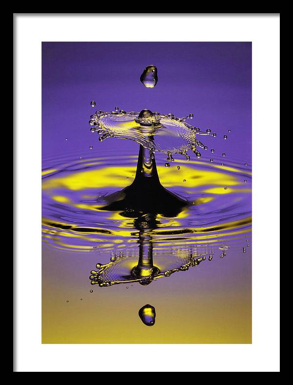 Twilight, Drop and Splash / Art Photo - Framed Print