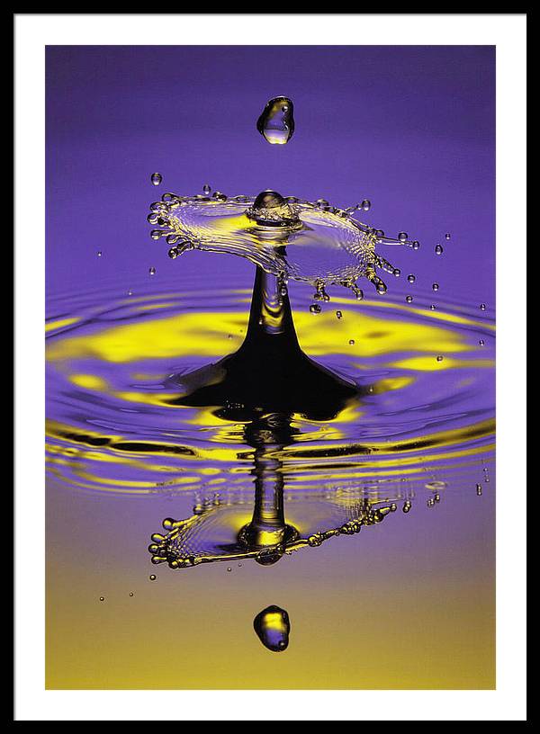 Twilight, Drop and Splash / Art Photo - Framed Print