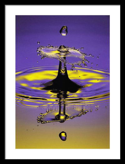 Twilight, Drop and Splash / Art Photo - Framed Print