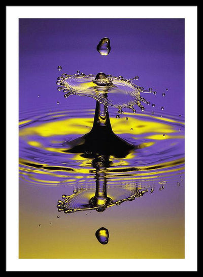 Twilight, Drop and Splash / Art Photo - Framed Print