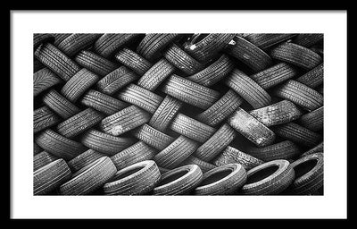 Tyres / Art Photo - Framed Print