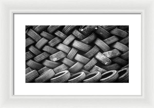 Tyres / Art Photo - Framed Print