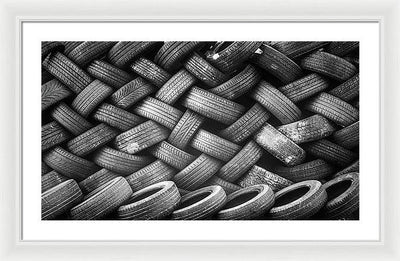 Tyres / Art Photo - Framed Print