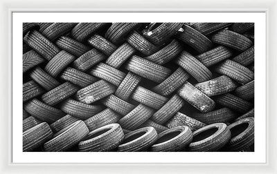 Tyres / Art Photo - Framed Print