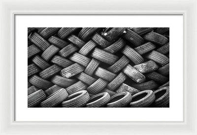 Tyres / Art Photo - Framed Print