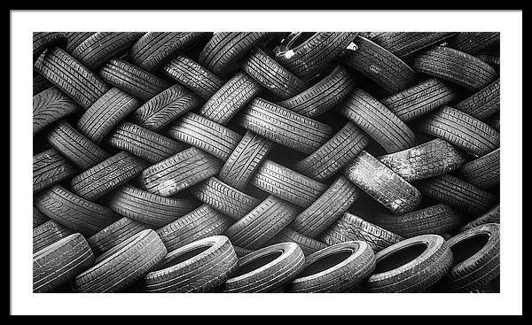 Tyres / Art Photo - Framed Print