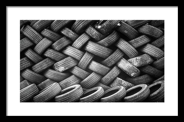 Tyres / Art Photo - Framed Print