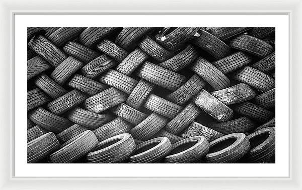 Tyres / Art Photo - Framed Print