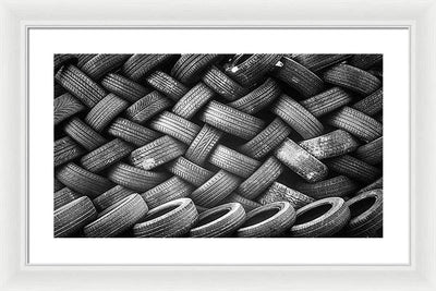 Tyres / Art Photo - Framed Print