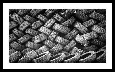 Tyres / Art Photo - Framed Print