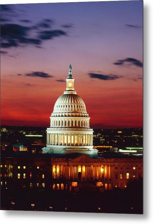 U.S. Capitol, Washington D.C / Art Photo - Metal Print