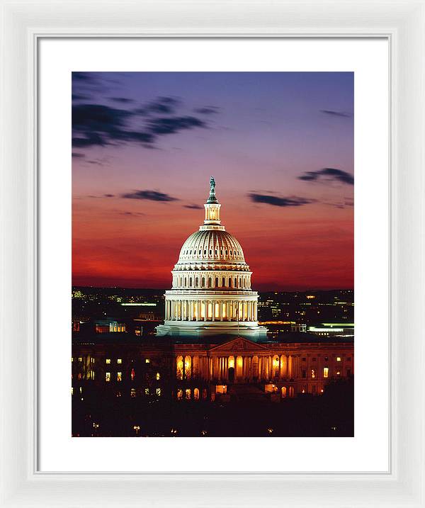 U.S. Capitol, Washington D.C / Art Photo - Framed Print