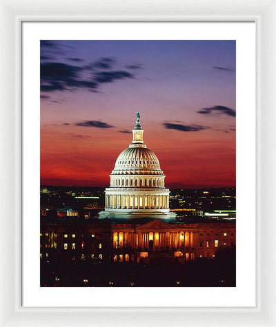U.S. Capitol, Washington D.C / Art Photo - Framed Print