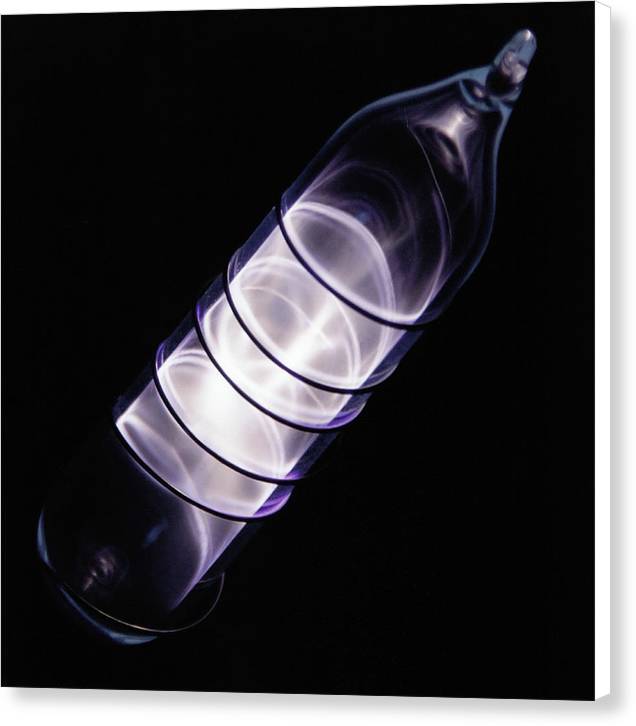 Vial of Glowing Ultrapure Krypton / Art Photo - Canvas Print