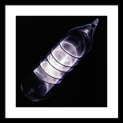 Vial of Glowing Ultrapure Krypton / Art Photo - Framed Print