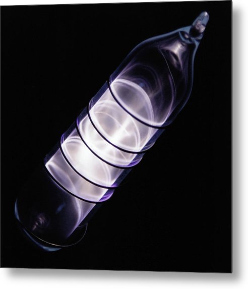 Vial of Glowing Ultrapure Krypton / Art Photo - Metal Print