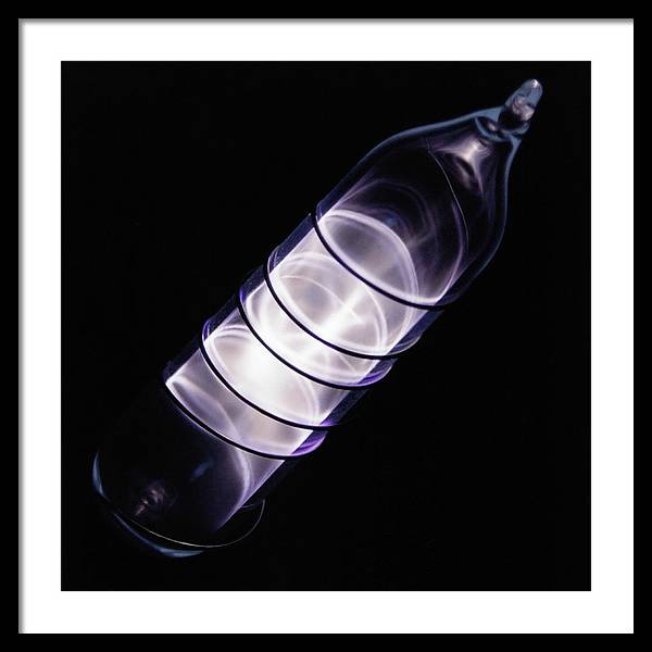 Vial of Glowing Ultrapure Krypton / Art Photo - Framed Print