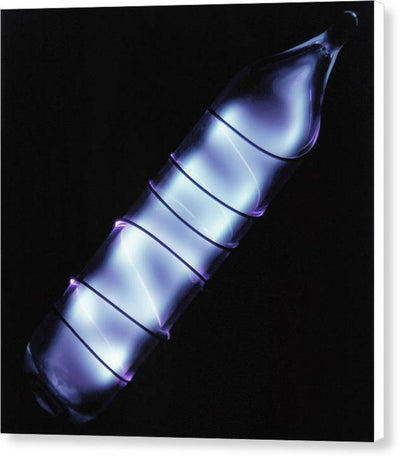 Vial of Glowing Ultrapure Xenon / Art Photo - Canvas Print