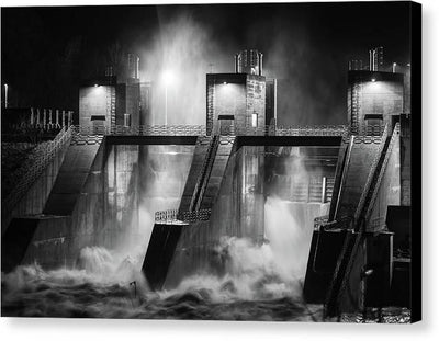 Water and Concrete #1 / Art Photo - Canvas Print