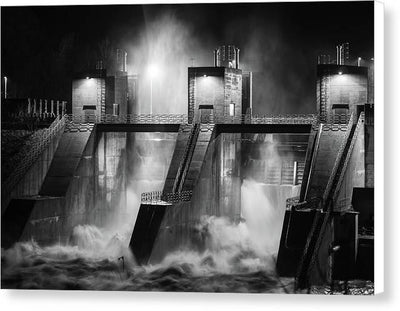 Water and Concrete #1 / Art Photo - Canvas Print