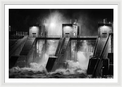 Water and Concrete #1 / Art Photo - Framed Print