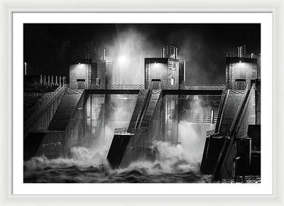 Water and Concrete #1 / Art Photo - Framed Print