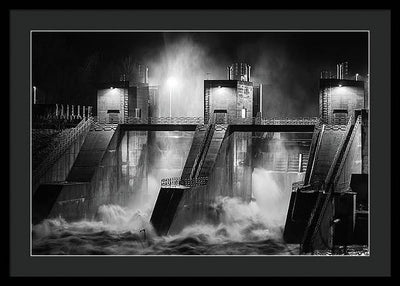 Water and Concrete #1 / Art Photo - Framed Print