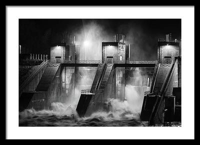 Water and Concrete #1 / Art Photo - Framed Print