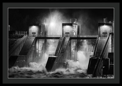 Water and Concrete #1 / Art Photo - Framed Print