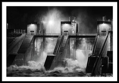 Water and Concrete #1 / Art Photo - Framed Print