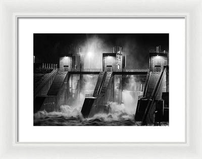 Water and Concrete #1 / Art Photo - Framed Print