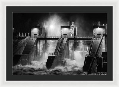 Water and Concrete #1 / Art Photo - Framed Print